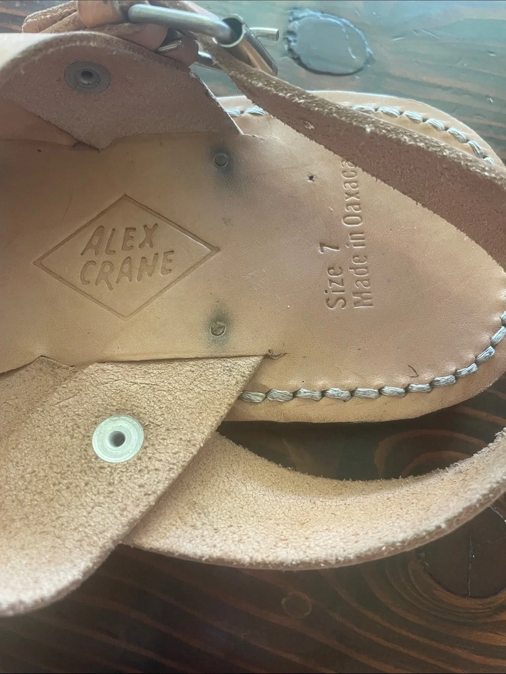 Alex Crane Primo Raw Leather Sandals